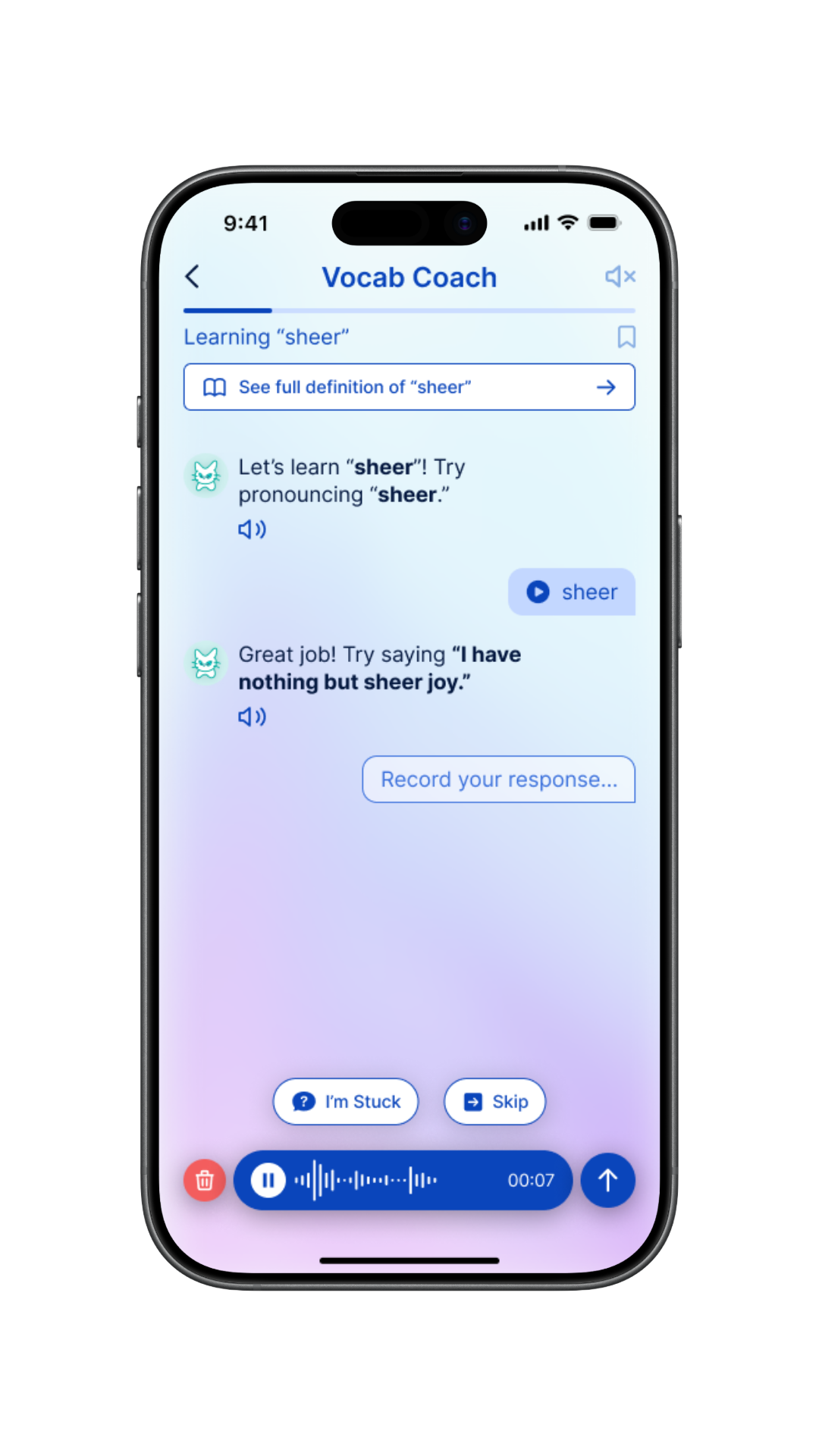 Voice AI tutor